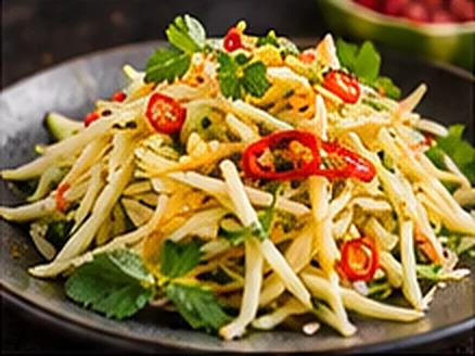 Ensalada de mango verde