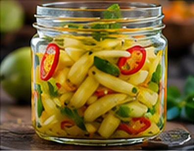 Encurtido de mango verde
