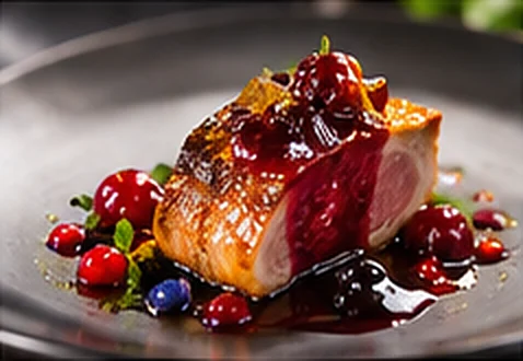 Carne con salsa de frutas (Europa)