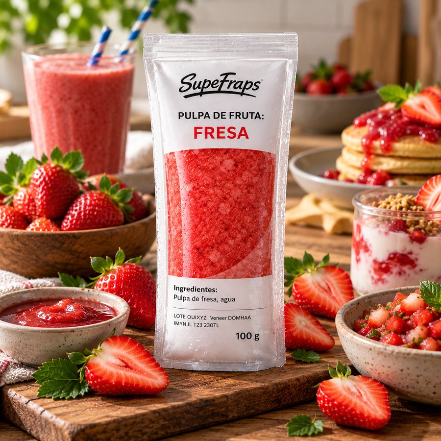 Superfraps Fresa - Pulpa de fruta